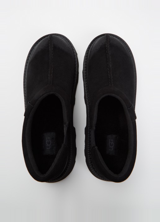 UGG Tasman Lug instappers van suède - detail 2 zwart