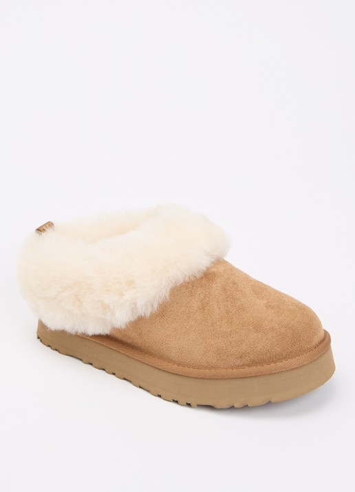 UGG Tazelle instapper van suède - voorkant 3 camel