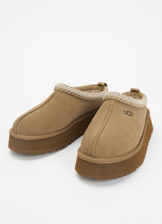 UGG Tazz ll instapper van suède met plateauzool - detail 2 lichtbruin