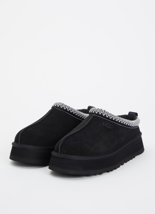 UGG Tazz ll instapper van suède met plateauzool - detail 2 zwart