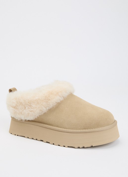 UGG Tazzelle instapper van suède met plateauzool