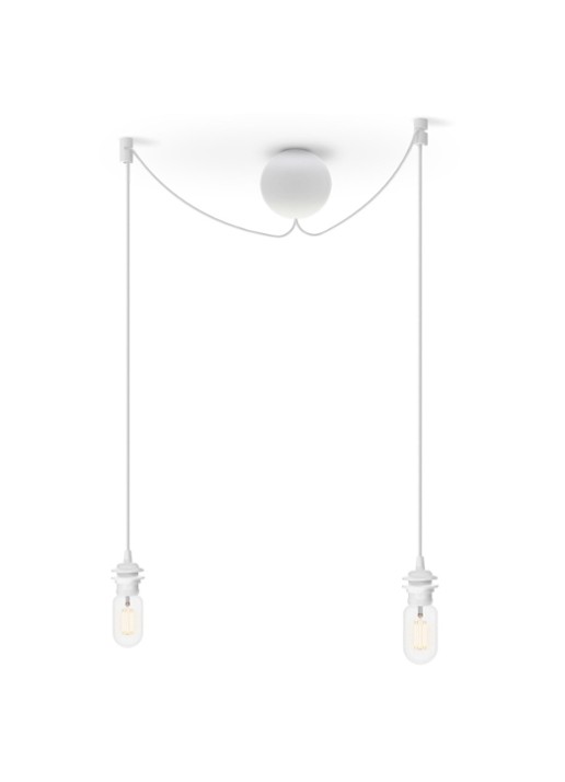 Umage Cannonball 3 cluster hanglamp Ø 12 cm - voorkant wit