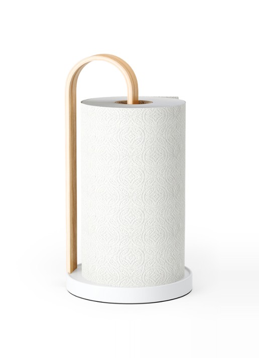 Umbra Bellwood keukenrolhouder 31 cm - voorkant 2 wit