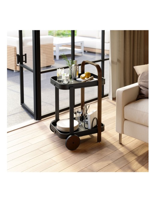 Umbra Bellwood serveertrolley 80 cm - achterkant zwart