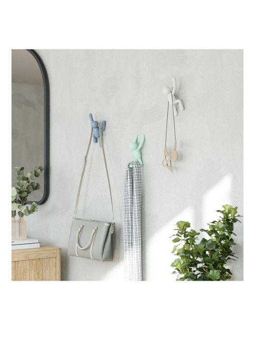 Umbra Buddy haken set van 3 - achterkant mint