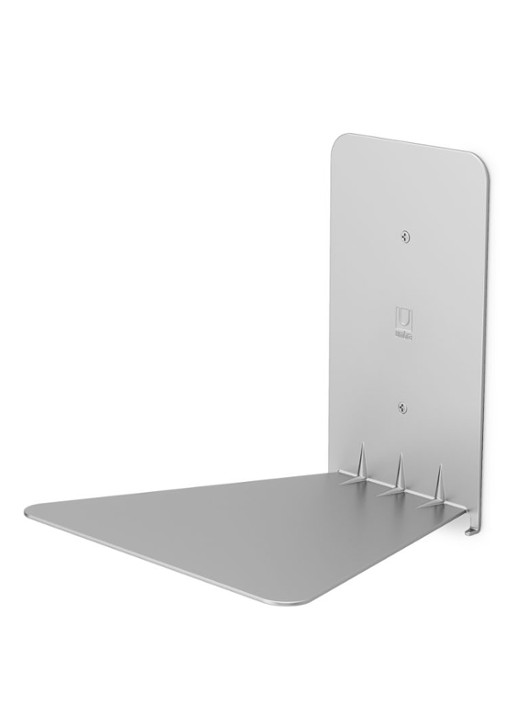 Umbra Conceal zwevende boekenplank in 3-pack - voorkant 3 zilver