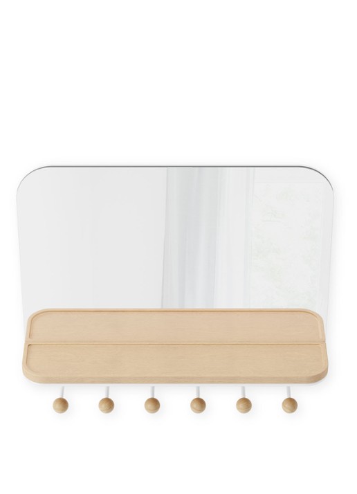 Umbra Estique wandspiegel met haken - detail 6 wit