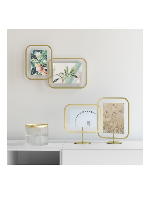 Umbra Infinity Sqround fotolijst 10 x 15 cm - voorkant 3 goud
