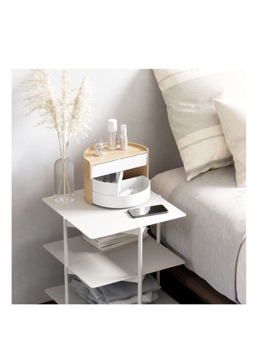 Umbra Moona opbergbox 27,4 cm  - voorkant 4 lichtbruin