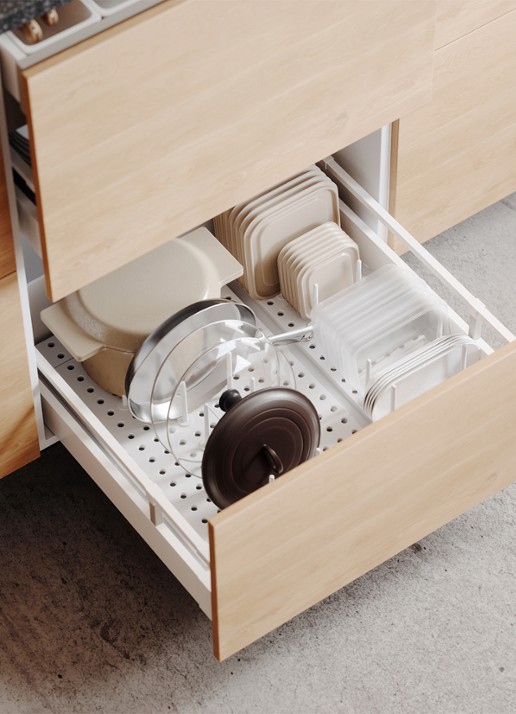 Umbra Peggy keukenorganizer 55 x 15 x 10 cm - achterkant 3 wit