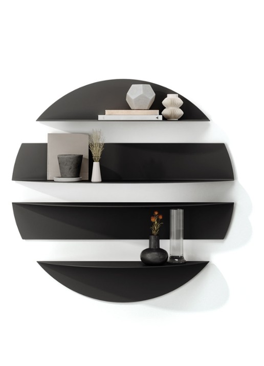 Umbra Solis wandplank set van 4  - detail 4 zwart