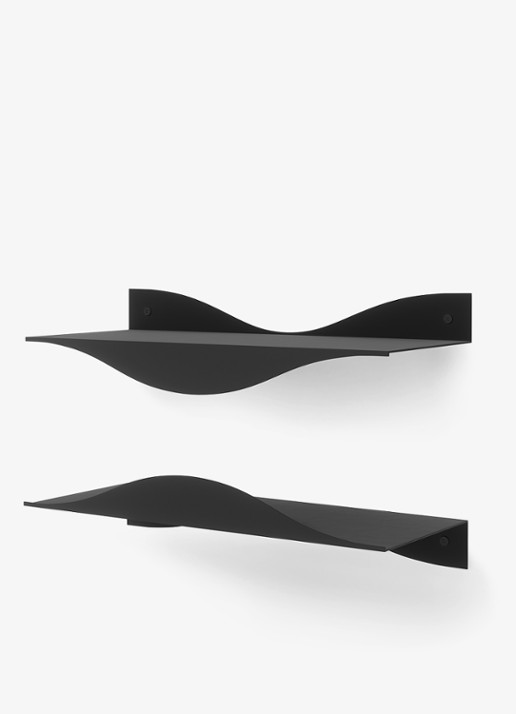 Umbra Surf wandplank set van 2 - detail 7 zwart