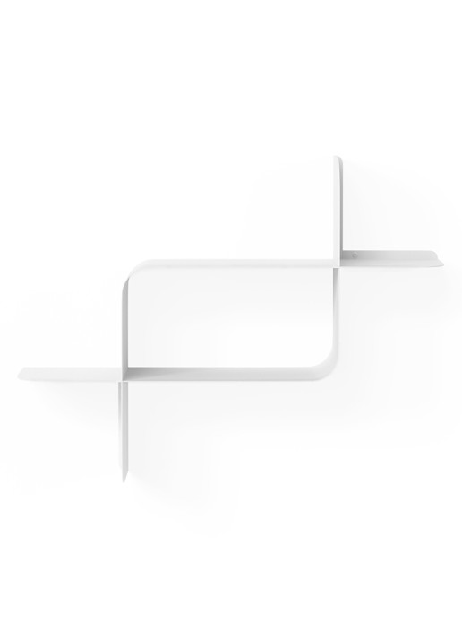 Umbra Wandplank 61 x 47 x 15 cm set van 2 - voorkant 2 wit