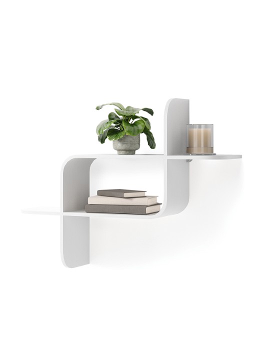 Umbra Wandplank 64 x 48 x 16 cm - voorkant 3 wit