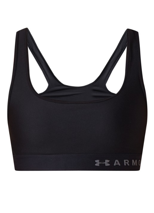 Under Armour Armour Crossback sport bh met medium support - voorkant zwart