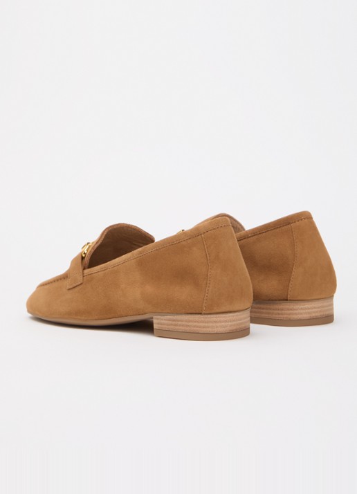 Unisa Belgi loafer - achterkant camel