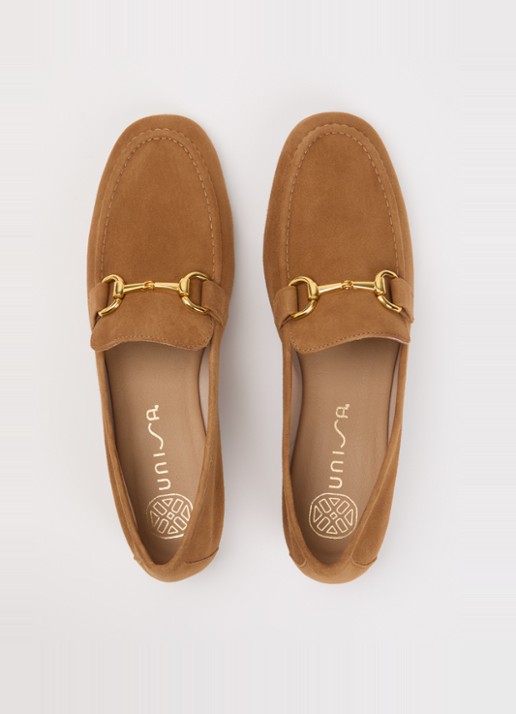 Unisa Belgi loafer - detail 5 camel