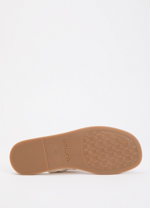 Unisa Camby slipper van leer - detail 5 ivoor