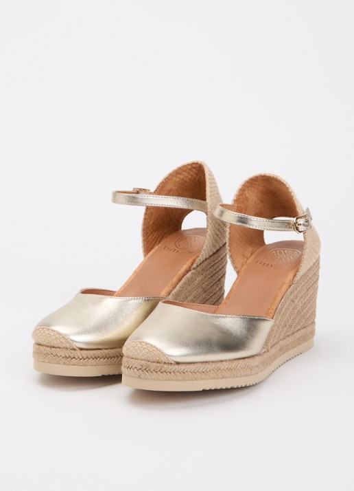 Unisa Castilla sleehak van leer met metallic finish - detail 4 goud