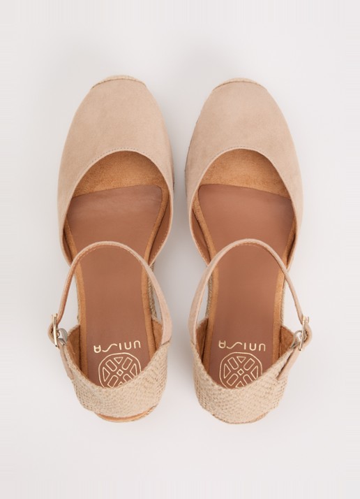 Unisa Cisca espadrille van suéde  - detail 4 naturel