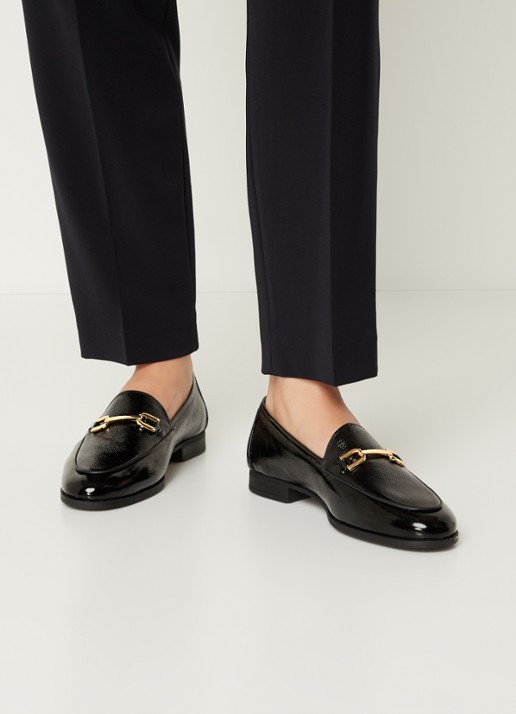 Unisa Daimiel loafer van lakleer - voorkant 2 zwart