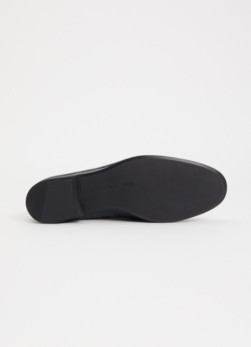 Unisa Dalcy loafer van leer met lakfinish - detail 4 zwart