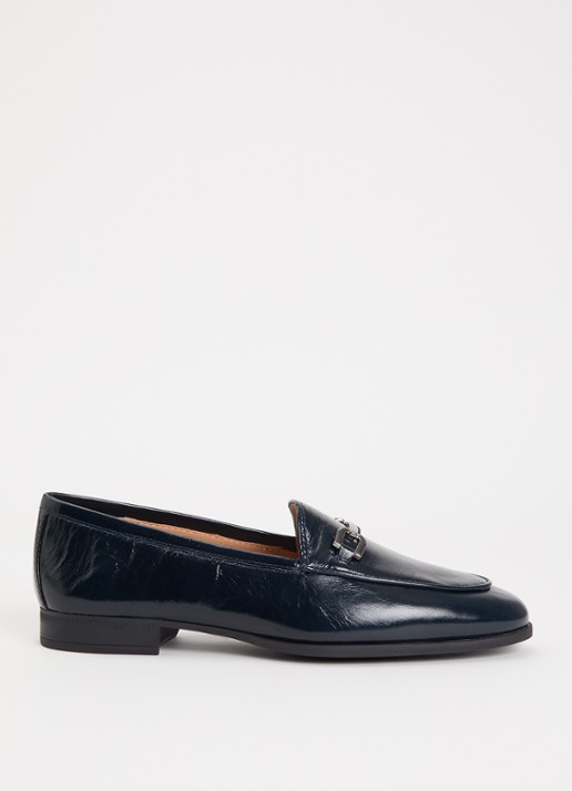 Unisa Dalcy loafer van leer met lakfinish