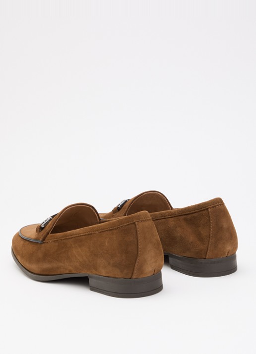 Unisa Dalcy loafer van suède - achterkant 5 bruin
