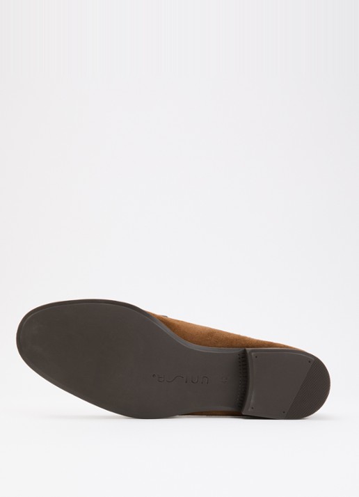 Unisa Dalcy loafer van suède - detail 4 bruin