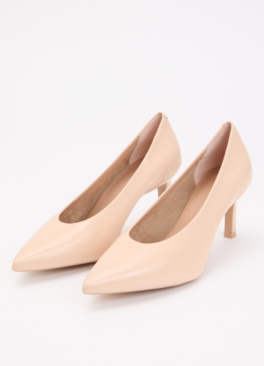 Unisa Lenis pump van leer - detail 4 beige
