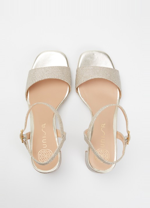 Unisa Moraty sandalette met glitter - detail 5 zilver