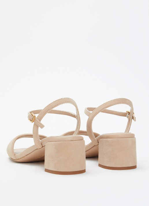 Unisa Sandalette van suède - achterkant 6 beige
