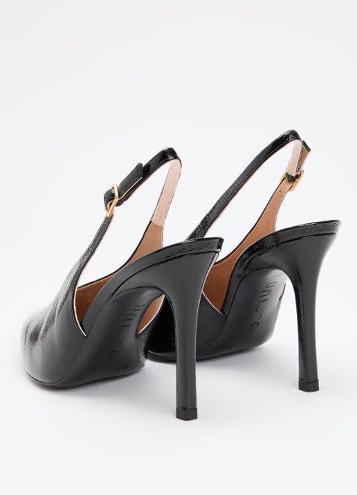 Unisa Tabar slingback leer - achterkant zwart