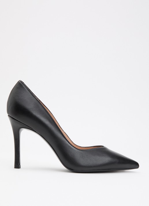 Unisa Teresa pump van leer - voorkant 5 zwart