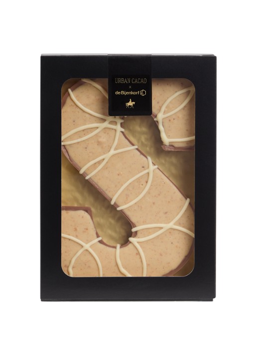 Urban Cacao Melk chocoladeletter met pindakaas crunch 200 gram