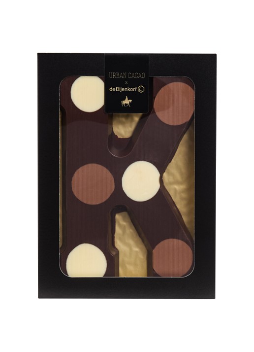 Urban Cacao Pure chocoladeletter gevlekt 200 gram