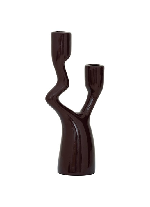 Urban Nature Culture Adora kandelaar 27 cm - achterkant aubergine