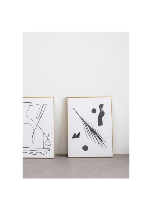 Urban Nature Culture Aesthetic Abstract wanddecoratie 40 x 30 cm - voorkant 3 wit
