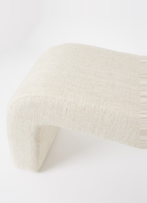 Urban Nature Culture Arch Bench van katoen 46 cm - voorkant 2 gebroken wit
