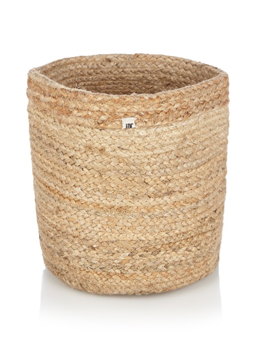 Urban Nature Culture Braided opbergmand 25 cm - voorkant naturel