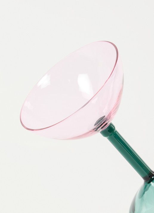 Urban Nature Culture Coupe champagneglas in set van 2 - detail roze