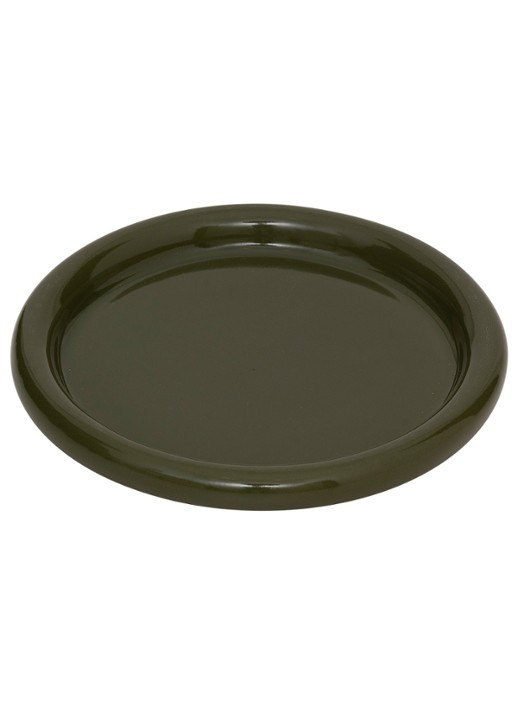 Urban Nature Culture Curvada ontbijtbord 22 cm - voorkant 2 mosgroen