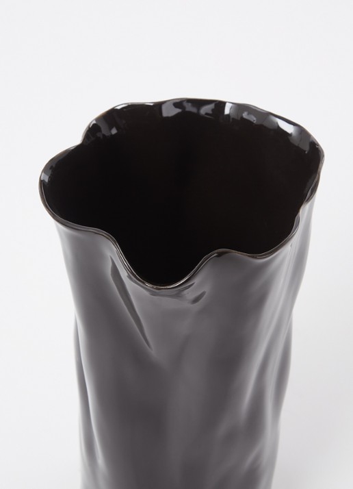 Urban Nature Culture Enza vaas 25 cm - detail zwart