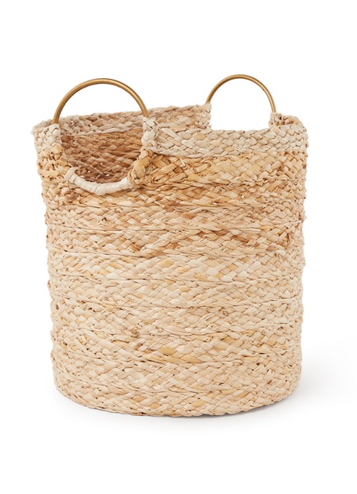 Urban Nature Culture Fadia Banana opbergmand 25 cm  - voorkant beige