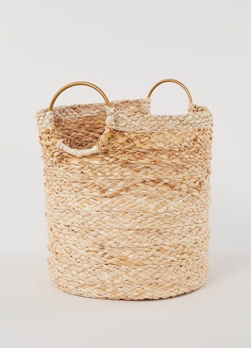 Urban Nature Culture Fadia Banana opbergmand 25 cm  - voorkant 2 beige