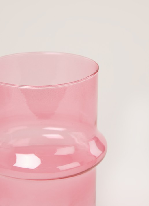 Urban Nature Culture  Glass vaas 20 cm - detail roze