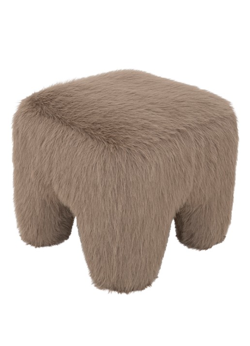 Urban Nature Culture Kira poef - achterkant 3 taupe