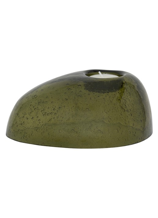 Urban Nature Culture Kivi waxinelichthouder 18 cm - achterkant 5 groen