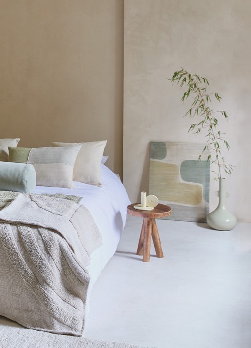 Urban Nature Culture Labyrinth B wanddecoratie 65 x 50 cm - voorkant 3 beige
