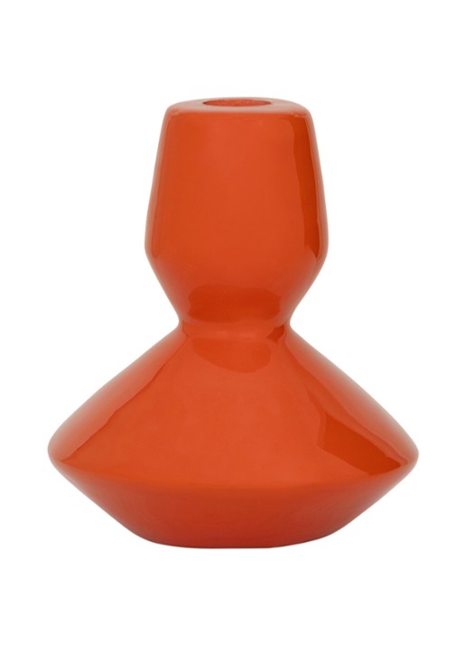 Urban Nature Culture Logan kandelaar 14 cm - voorkant orange